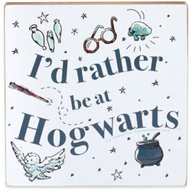 Harry Potter Hogwarts Sign 6" L X 1.25" W X 6" H
