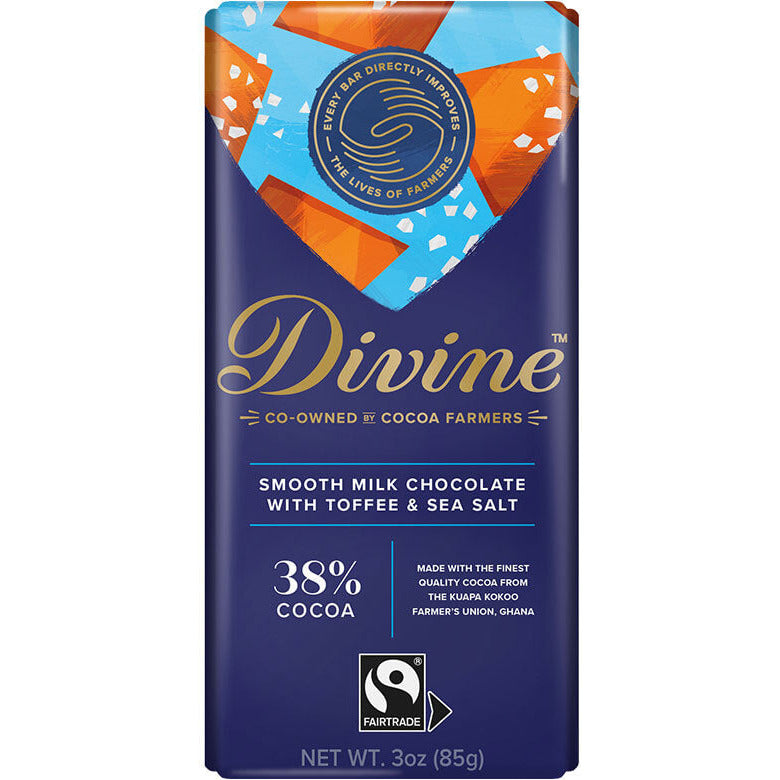 Divine Smooth Milk Chocolate With Toffee And Sea Salt