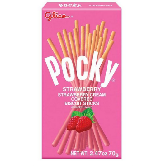 Pocky Strawberry Cream Sticks