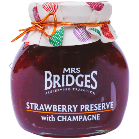 Mrs Bridges Strawberry Preserve With Champagne